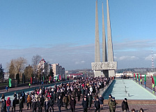 Торжественный митинг в Витебске
