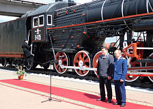 Открытие памятника паровозу «Лебедянка» в Полоцке